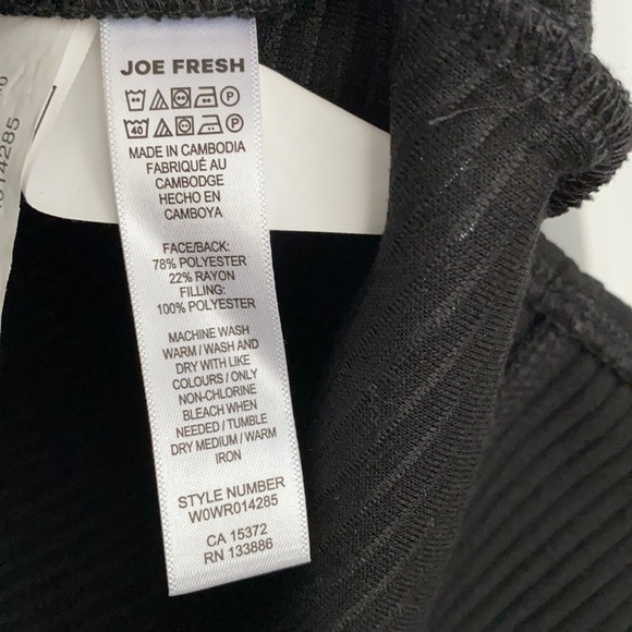 JoeFresh Black Long Sleeve Women Active Tee - Picture 6 of 8